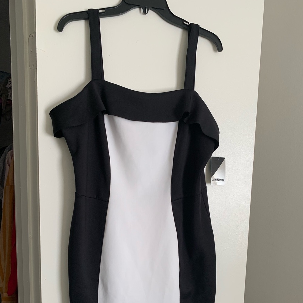 Black strap dress